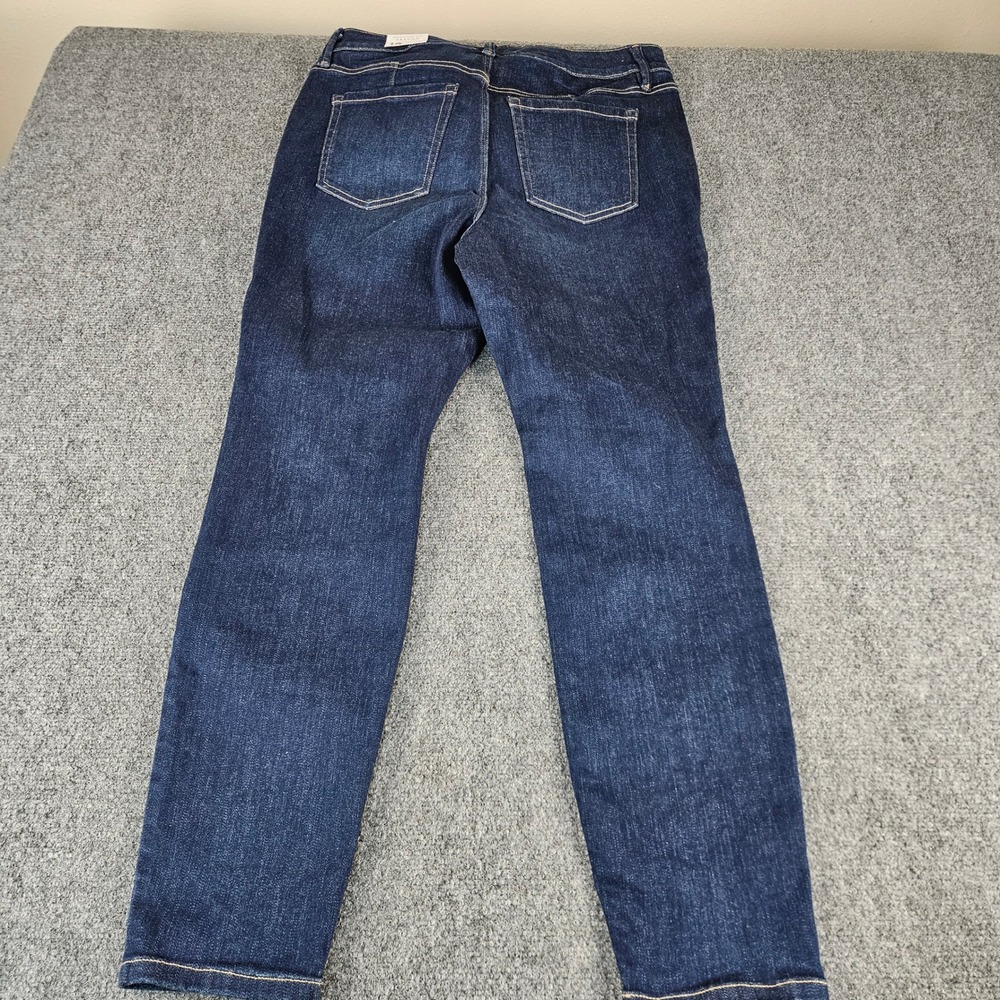 Lane Bryant Signature Fit Skinny Jeans Mid Rise Rhinestone Stud Dark Wash 14 NEW - Picture 13 of 13